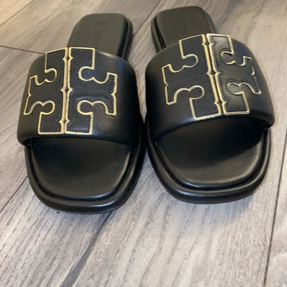 Perfect black/gold Tory Burch flats - Picture 7 of 8